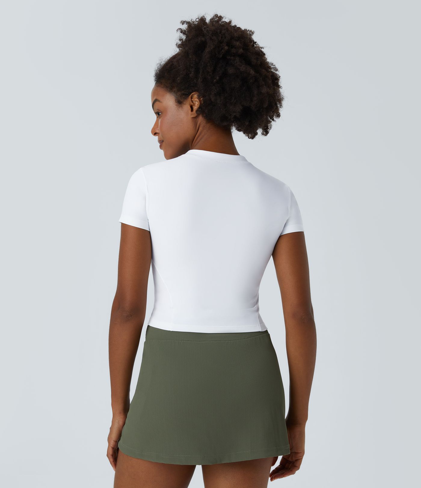 Plissiertes Minikleid im Tube-Design mit Seitentaschen