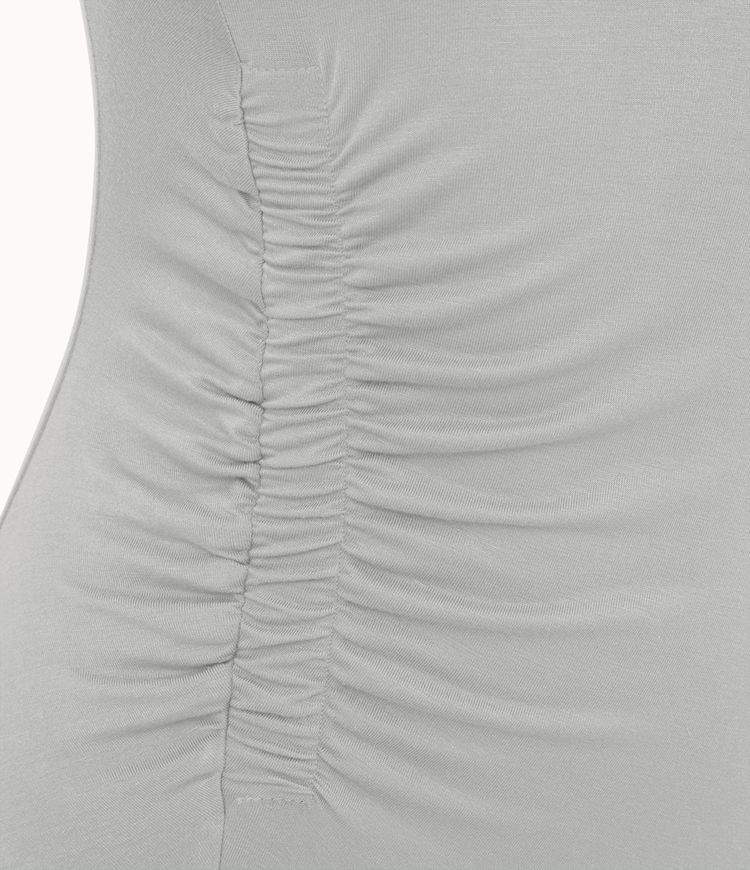 Everyday Ruched Split Hem Midi Chill Dress-Wonder