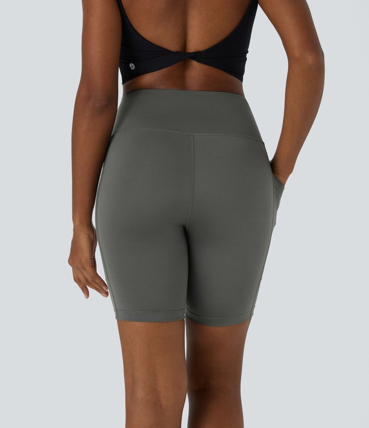 Pantalón corto ciclista bolsillo lateral tiro alto 17.5cm