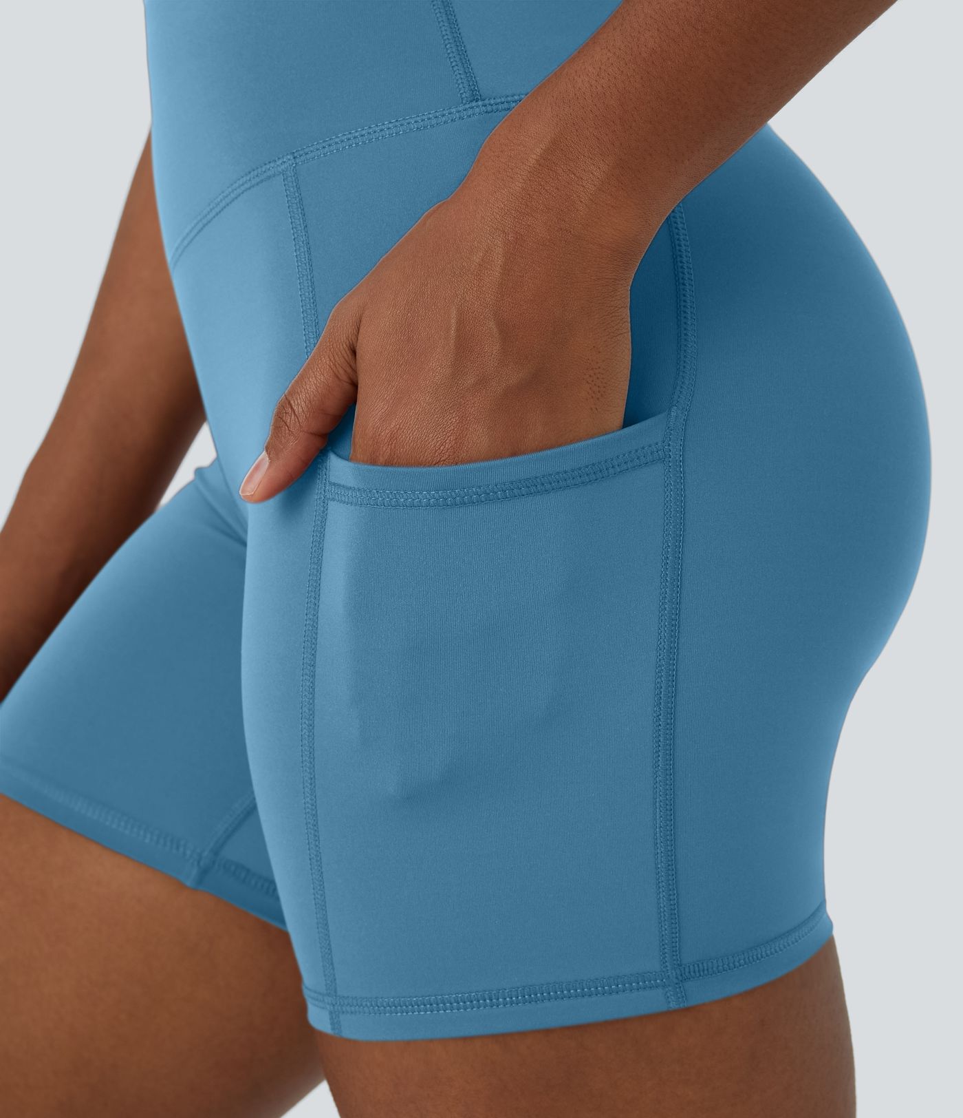 Pantalón corto Patitoff™ ciclista bolsillo lateral tiro alto resistente pelo mascota 12.5cm