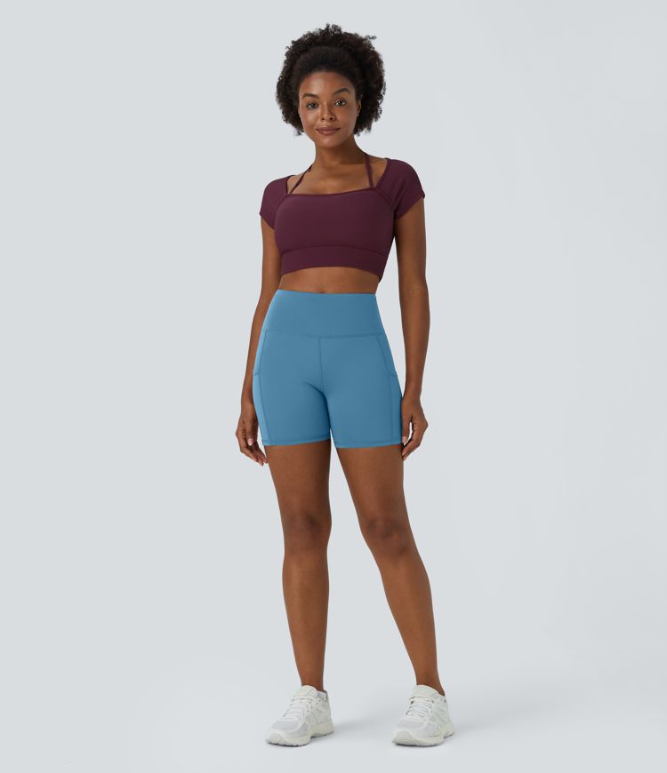 Pantalón corto Patitoff™ ciclista bolsillo lateral tiro alto resistente pelo mascota 12.5cm