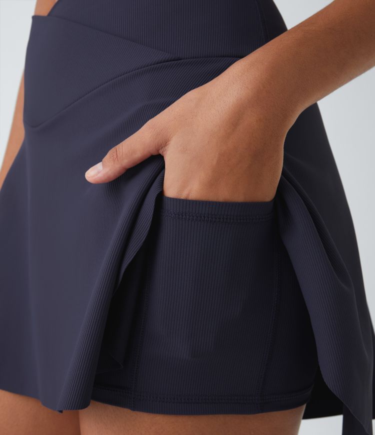 Patitoff™ Jupe d'Activité 2 en 1 Lucid Résistante aux Poils d'Animaux avec Poches Croisées