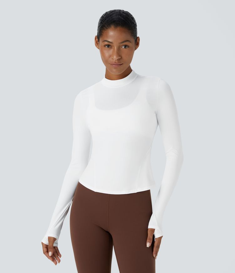 Thumb Hole Cool Touch Basic Golf Sports Top-UPF50+