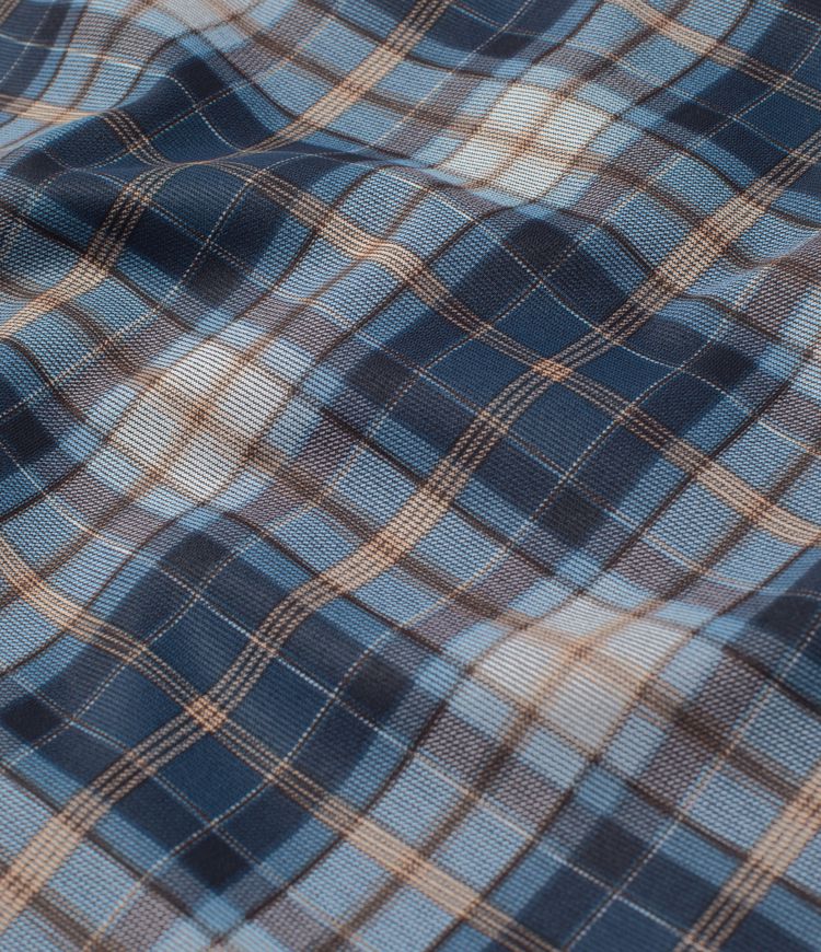 Jupe Courte Casual Forme A à Carreaux avec Taille Haute et Poches Latérales