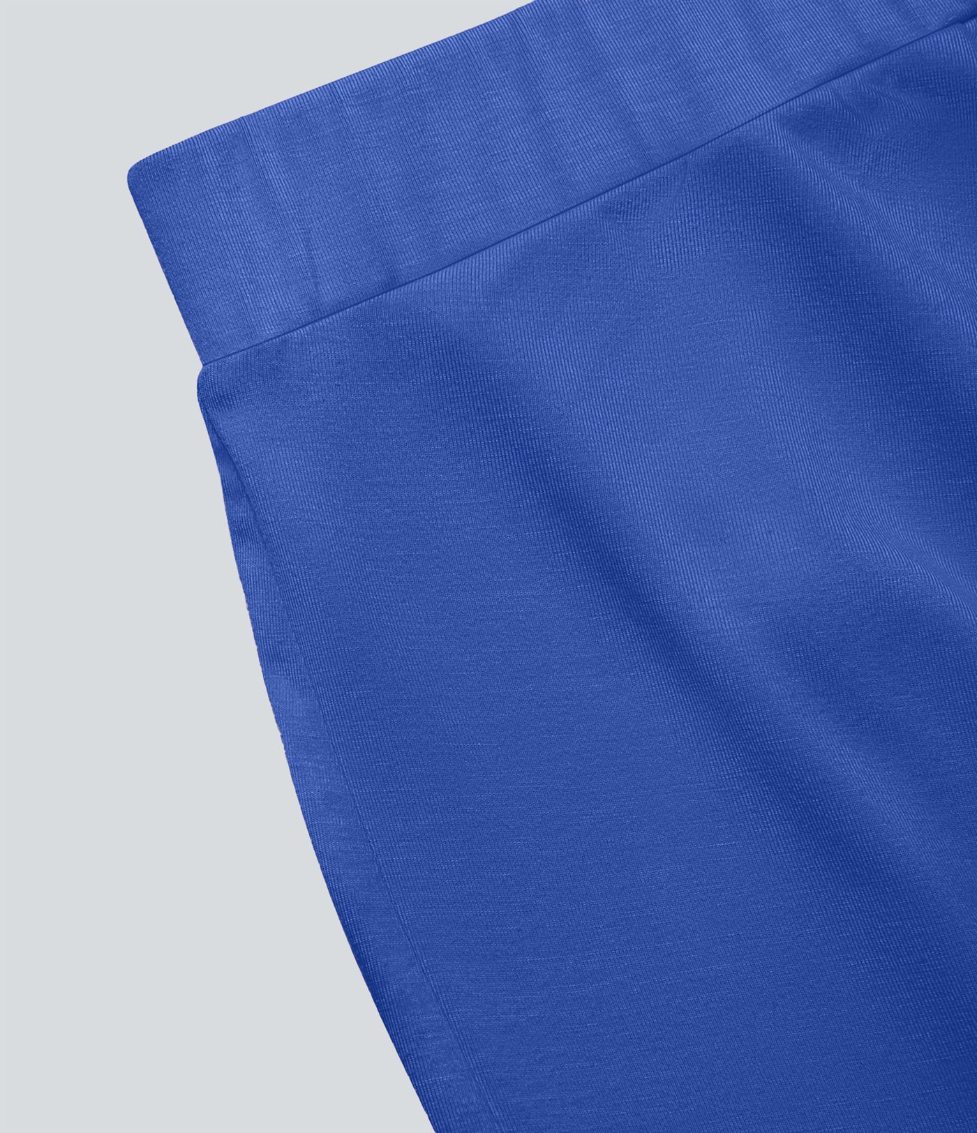 Geraffter Saum Bodycon Midi Casual Rock