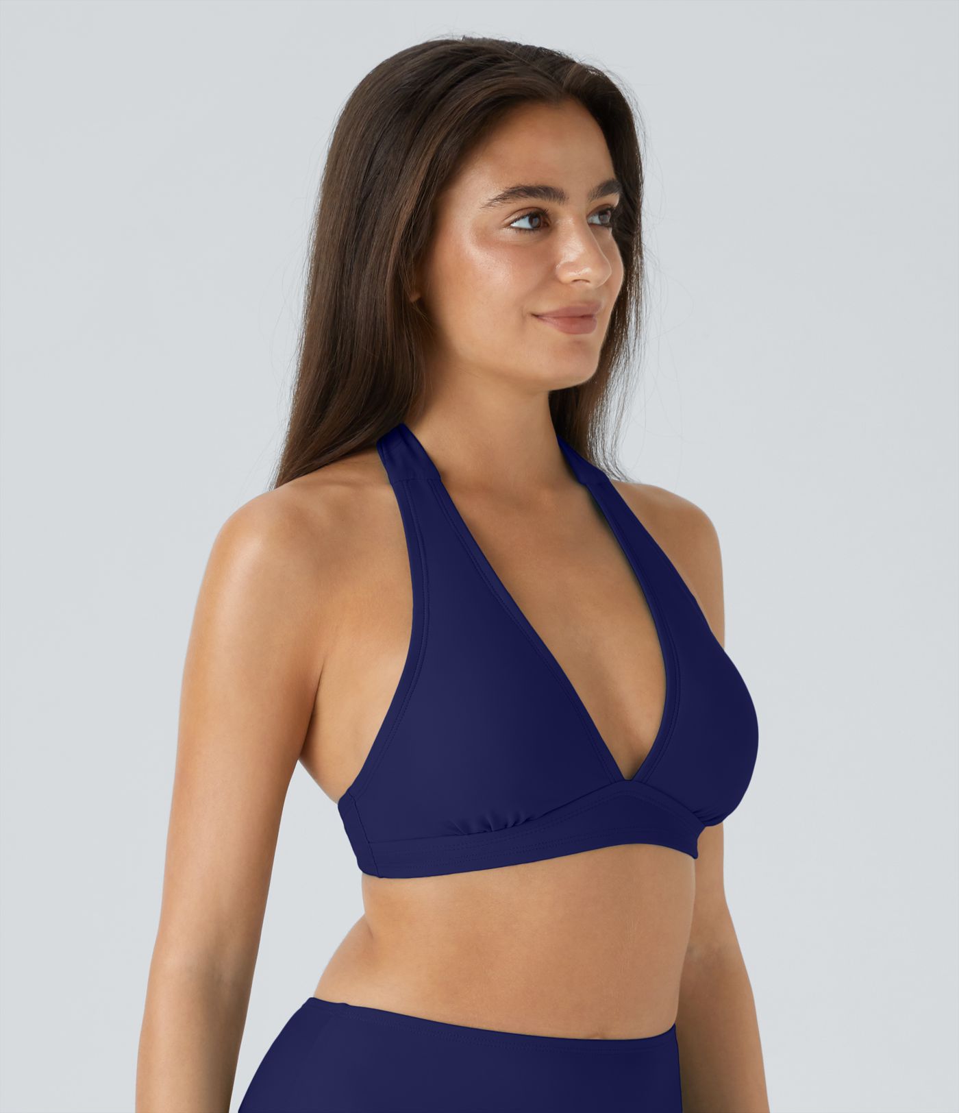 Adjustable Halter Bikini Top Swimsuit