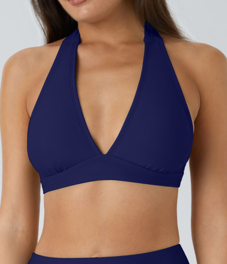 Adjustable Halter Bikini Top Swimsuit