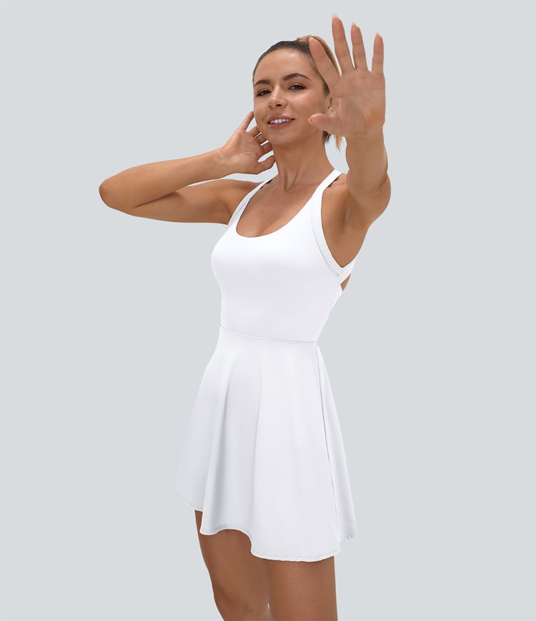 Vestido activo Softlyzero™ Airy Pickleball sin espalda retorcido tacto fresco edición Easy Peezy UPF50+