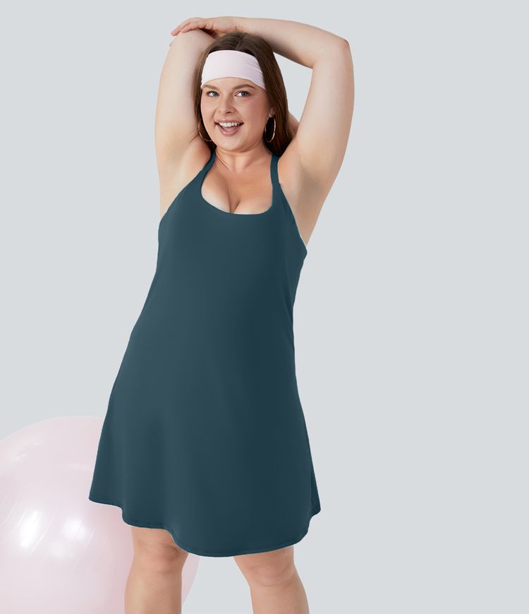 Everyday SoftlyZero™ Airy Plus Size Dress-Euphoria Air-Longer Cool Touch Dress-UPF50+