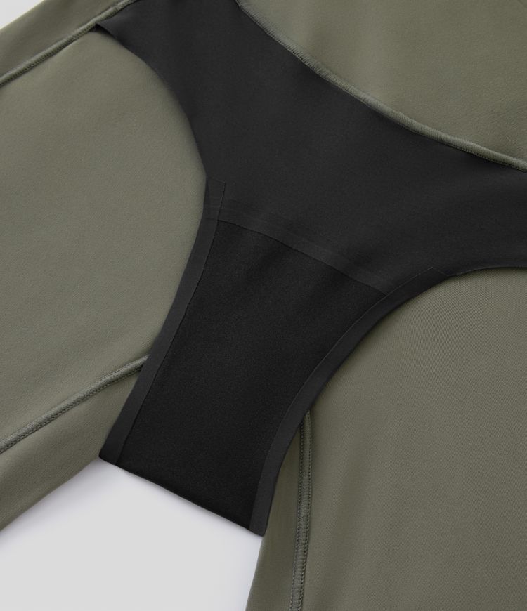 Pantalón corto Softlyzero™ motociclista protección contra fuga yoga bolsillo lateral cruzado tiro alto 17.5cm