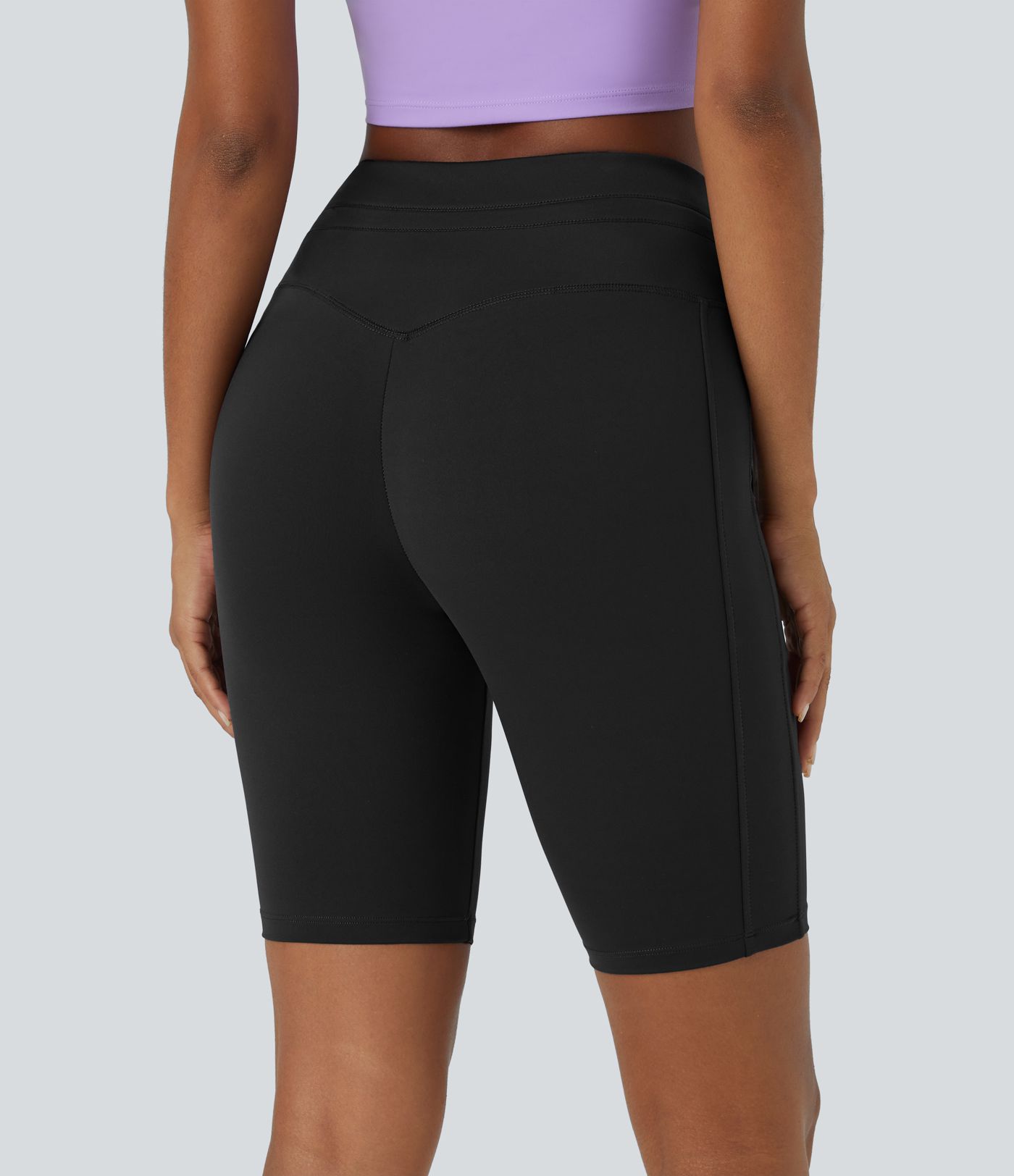 Pantalón corto Softlyzero™ Airy tiro alto cordón bolsillo lateral liso tacto fresco 22.8cm