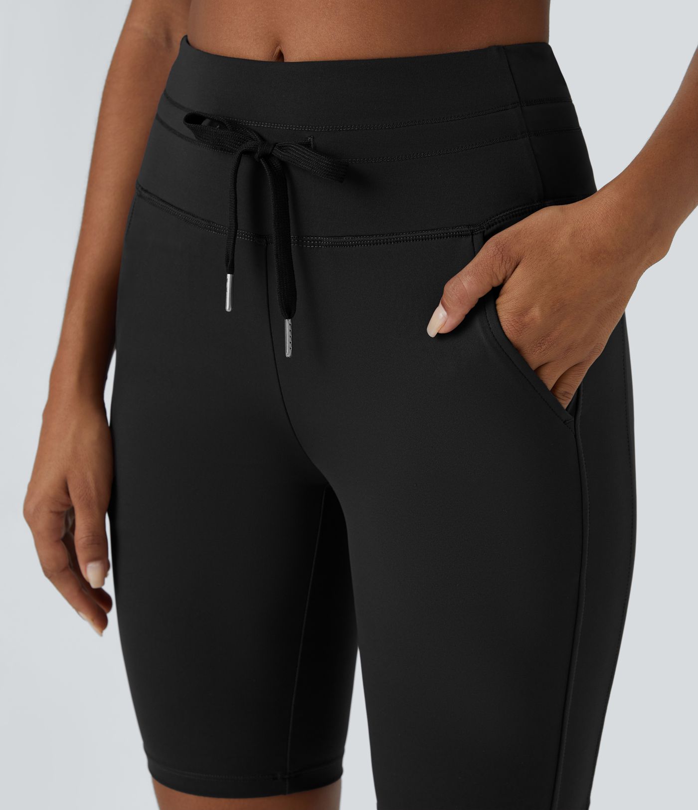 Pantalón corto Softlyzero™ Airy tiro alto cordón bolsillo lateral liso tacto fresco 22.8cm