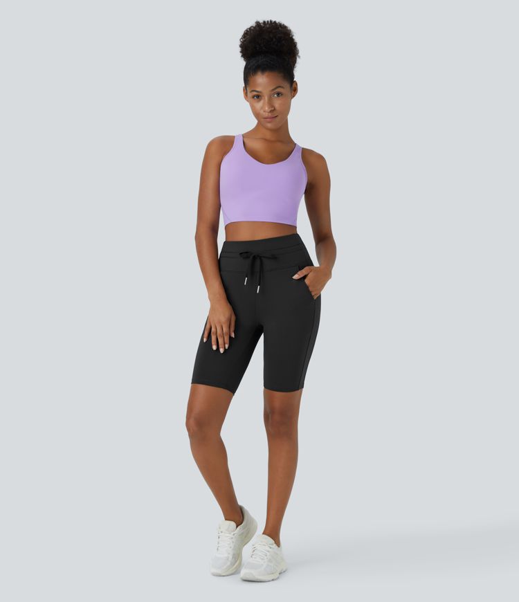 Pantalón corto Softlyzero™ Airy tiro alto cordón bolsillo lateral liso tacto fresco 22.8cm