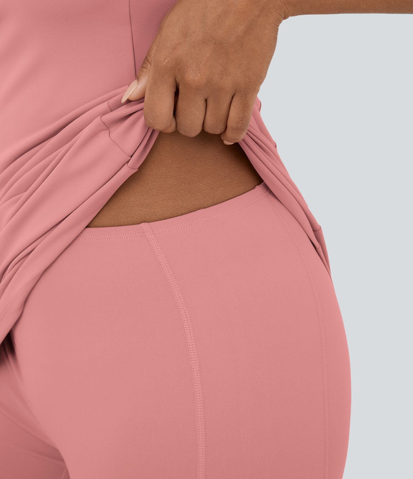 Robe active golf mini 2 pièces col color block zippée sans manches DayStretch avec poches - Poche pour tees de golf