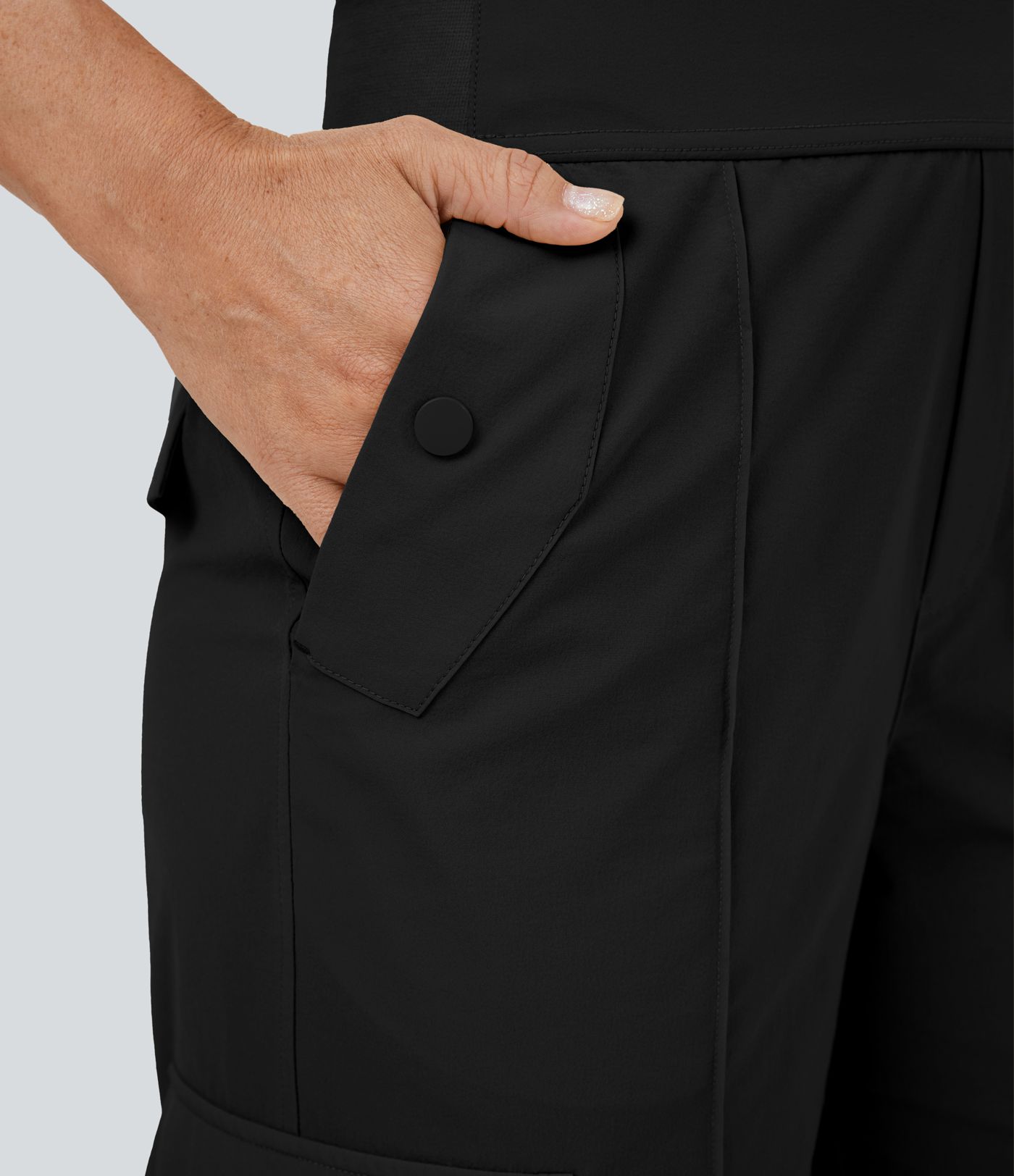 High Waist Multi-Pocket Wide Leg Casual Cargo Pants