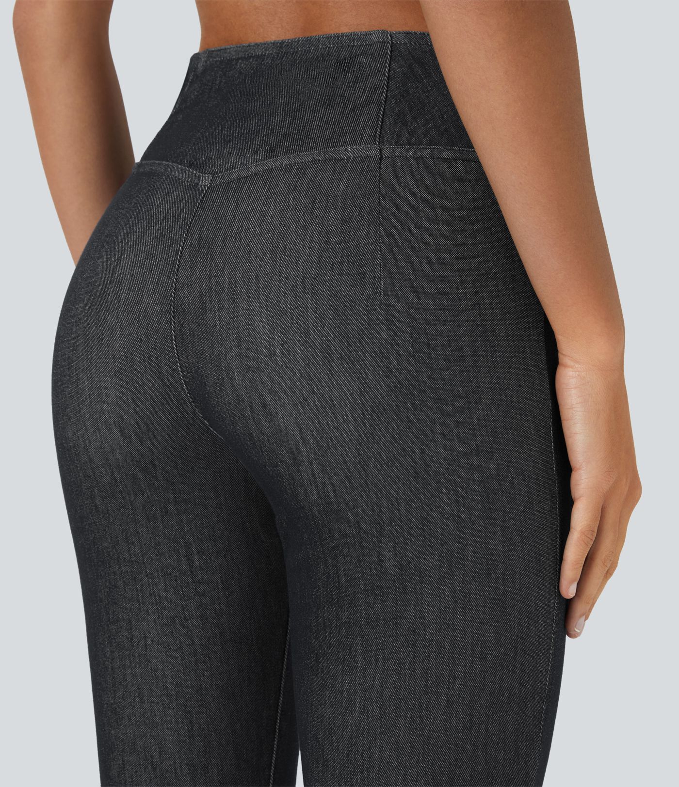 Halara Flex™ High Waisted Crossover Casual Flare Jeans