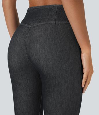 Halara Flex™ High Waisted Crossover Casual Flare Jeans