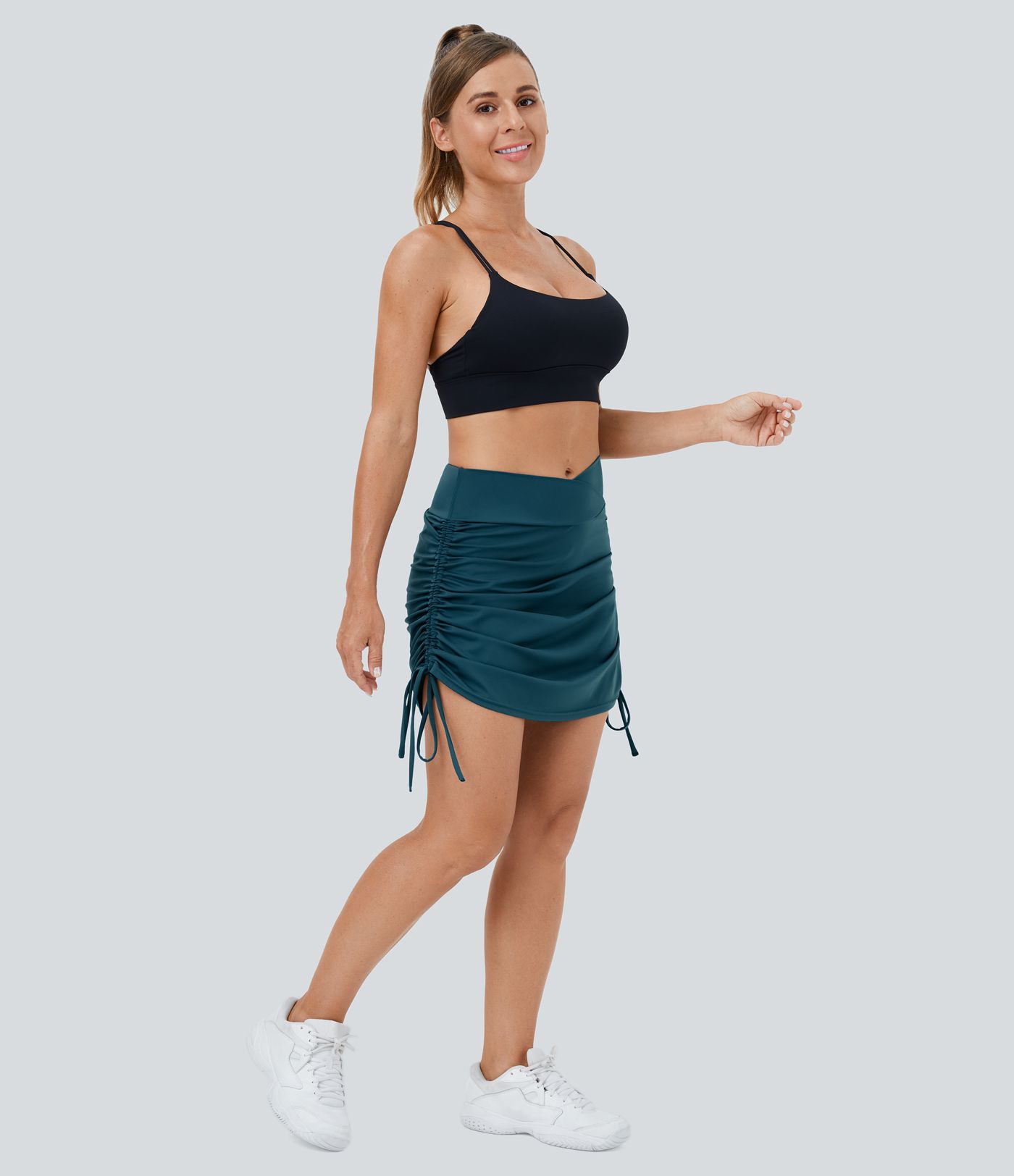Everyday Crossover Bodycon 2-in-1 Side Pocket Activity Skirt-Starstruck