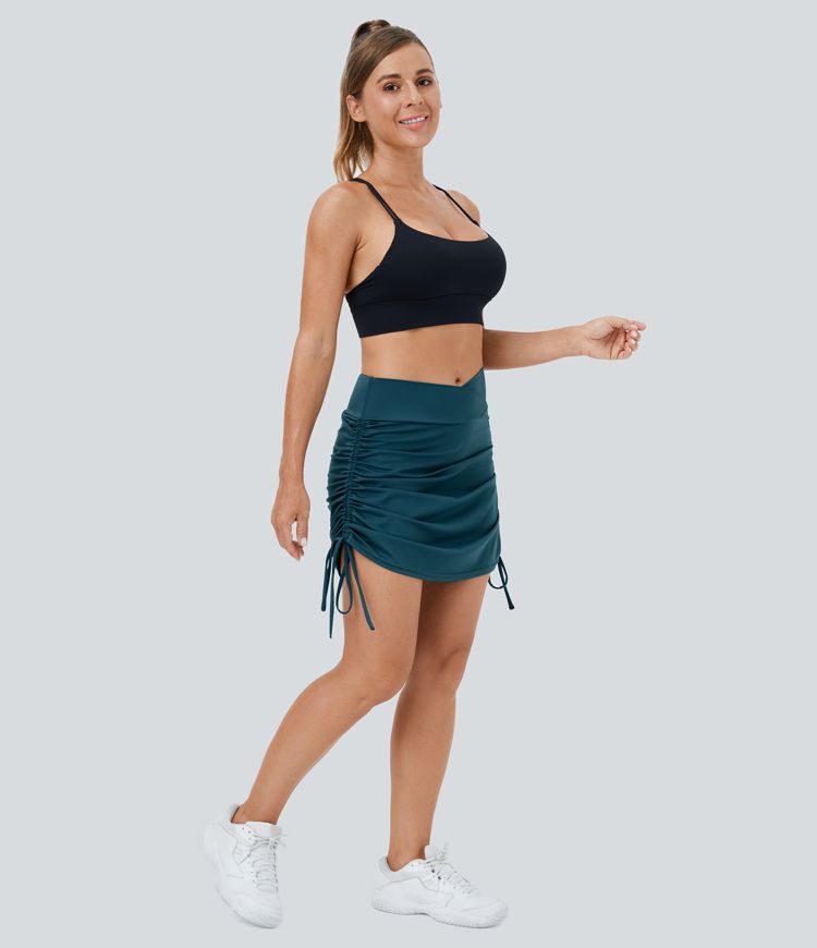 Everyday Crossover Bodycon 2-in-1 Side Pocket Activity Skirt-Starstruck