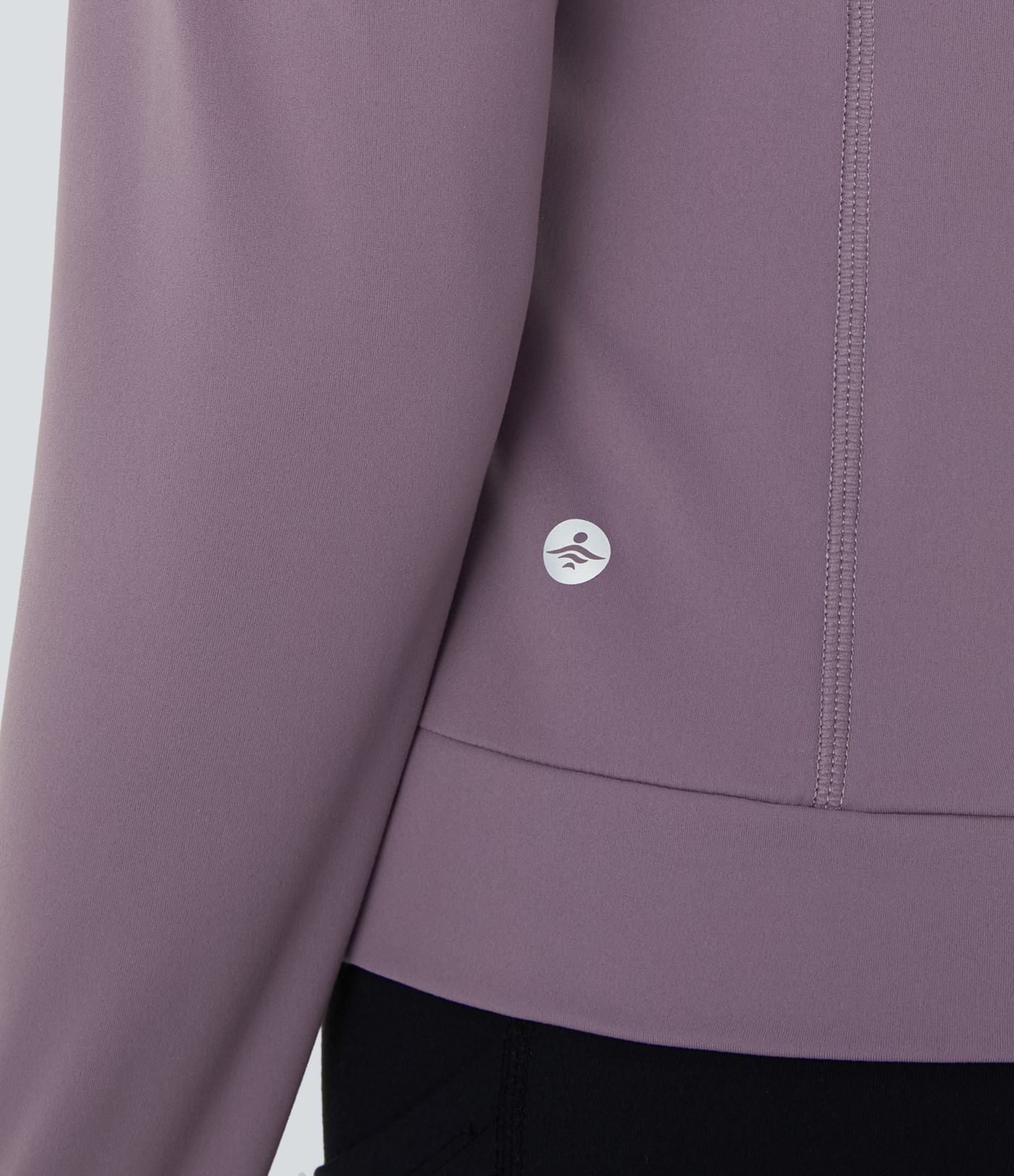 Camiseta deportiva Softlyzero™ Plush de manga larga con dobladillo cruzado y cuello redondo