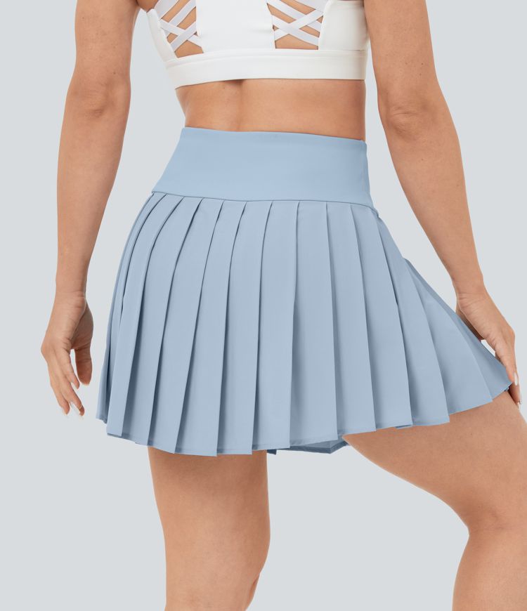 Breezeful™ High Waisted A Line 2-in-1 Side Pocket Mini Pleated Quick Dry Casual Skirt