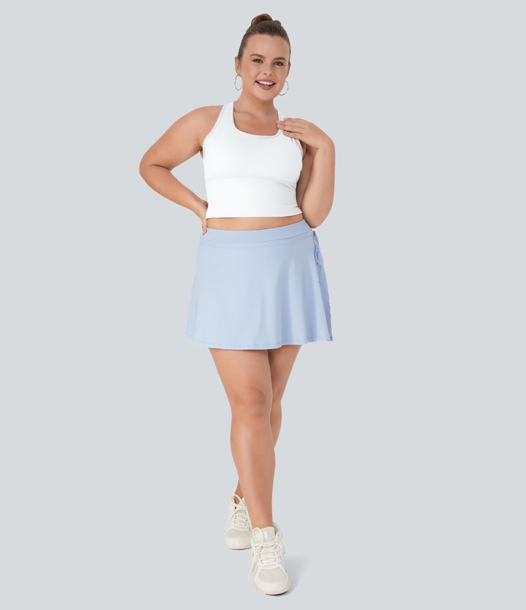 Softlyzero™ Plush U Neck Racerback Cut Out Plus Size Yoga Tank Vest Top