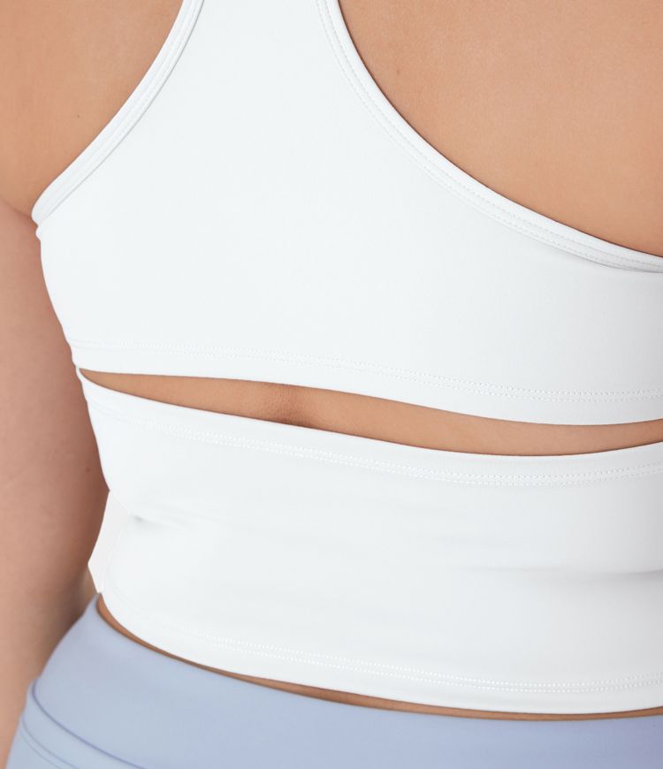 Softlyzero™ Plush U Neck Racerback Cut Out Plus Size Yoga Tank Vest Top