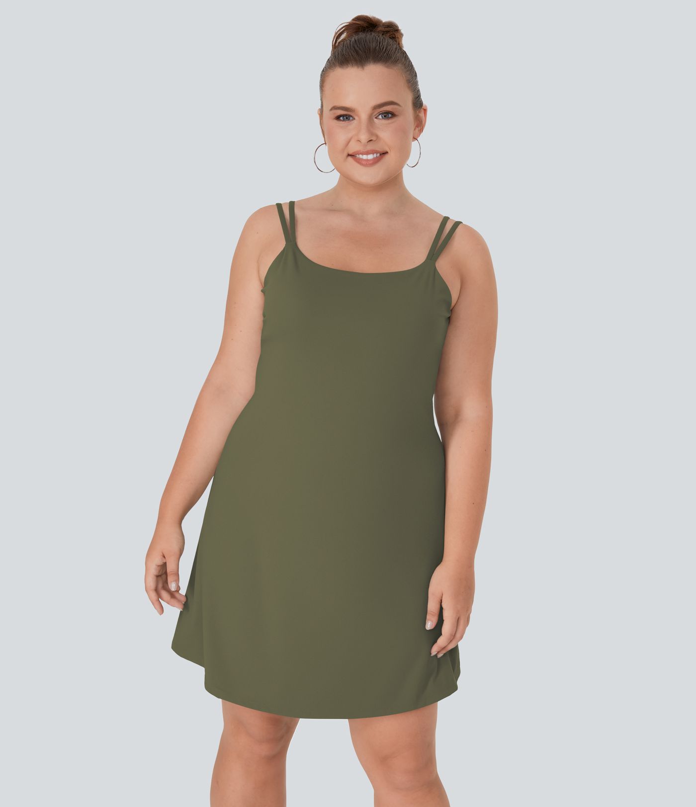 Každodenní SoftlyZero™ Plyšové Dvojité Pásky 2-Dílné Oblečení ve Větší Velikosti pro Aktivní Pohyb-Překlopeno