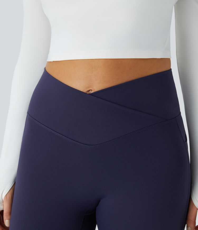 Patitoff™ Pet Hair Resistant Thermal Crossover Pocket Casual Leggings