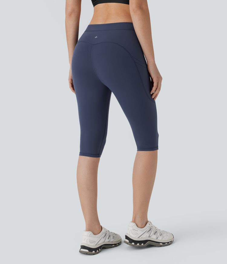 Halara UltraSculpt™ High Waisted Side Pocket Hiking Cropped Capri Leggings
