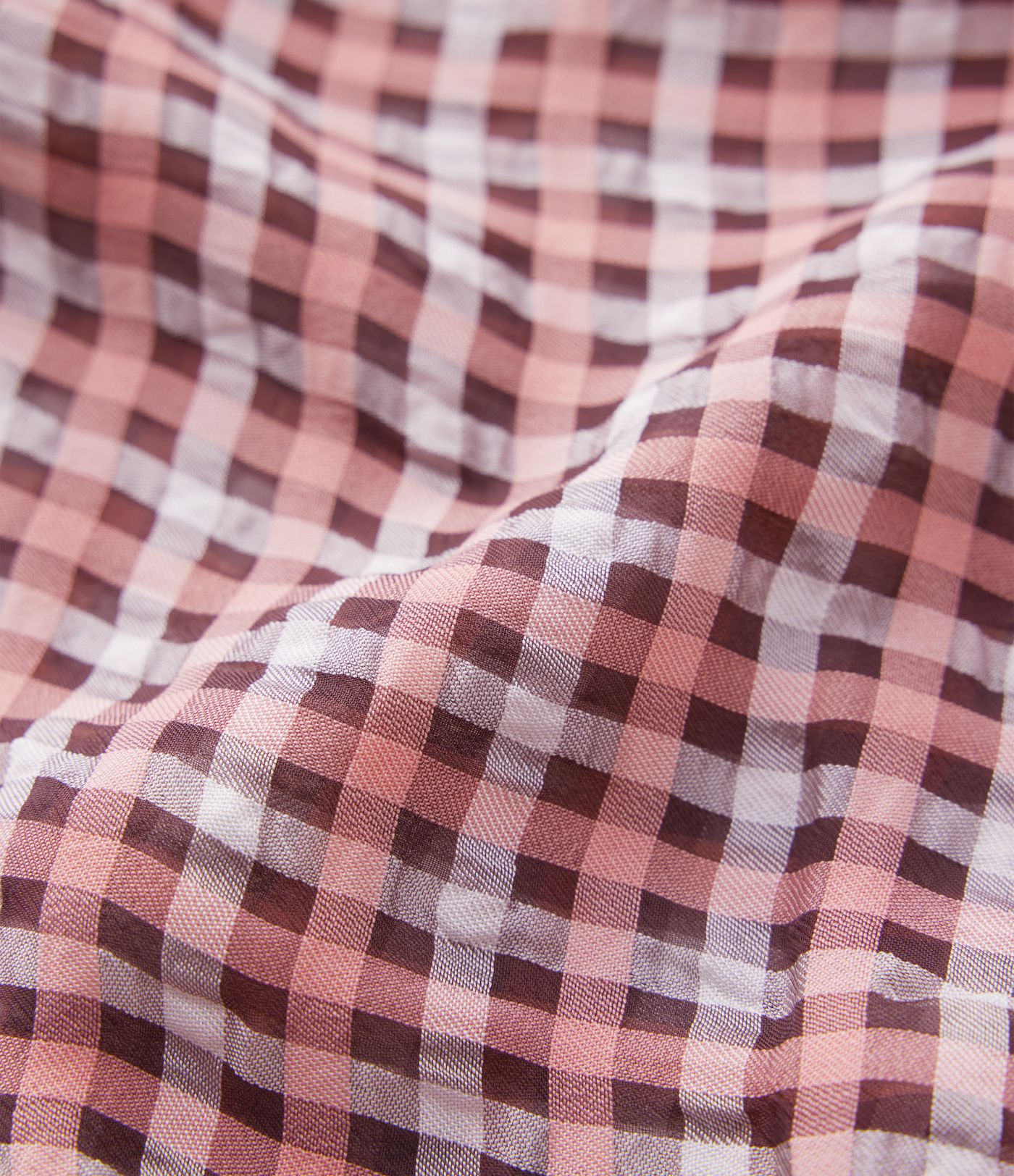 Geraffter, fließender 2-in-1 Maxirock mit hohem Bund, Karomuster und Schlitz