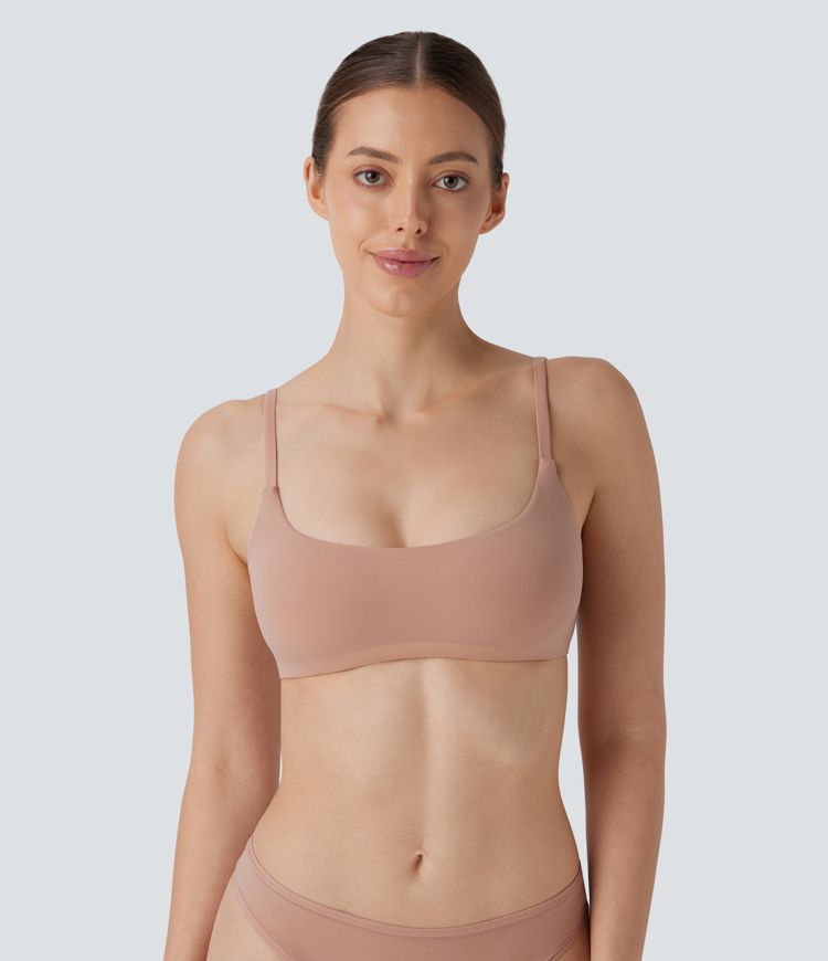 High Stretch Skin Friendly Backless Adjustable Strap Lounge Bra