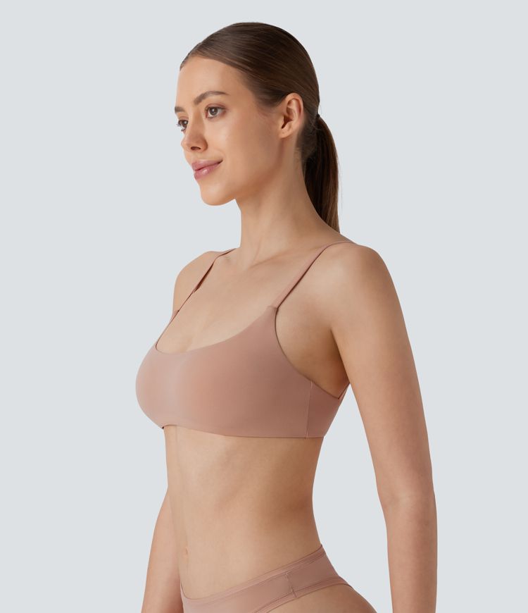 High Stretch Skin Friendly Backless Adjustable Strap Lounge Bra