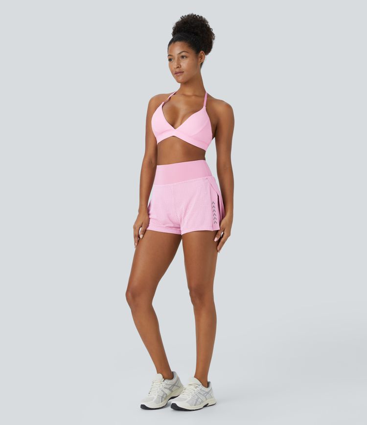 Softlyzero™ Airy Low Support Deep V Neck Backless Removable Strap Cool Touch Casual Sports Bra