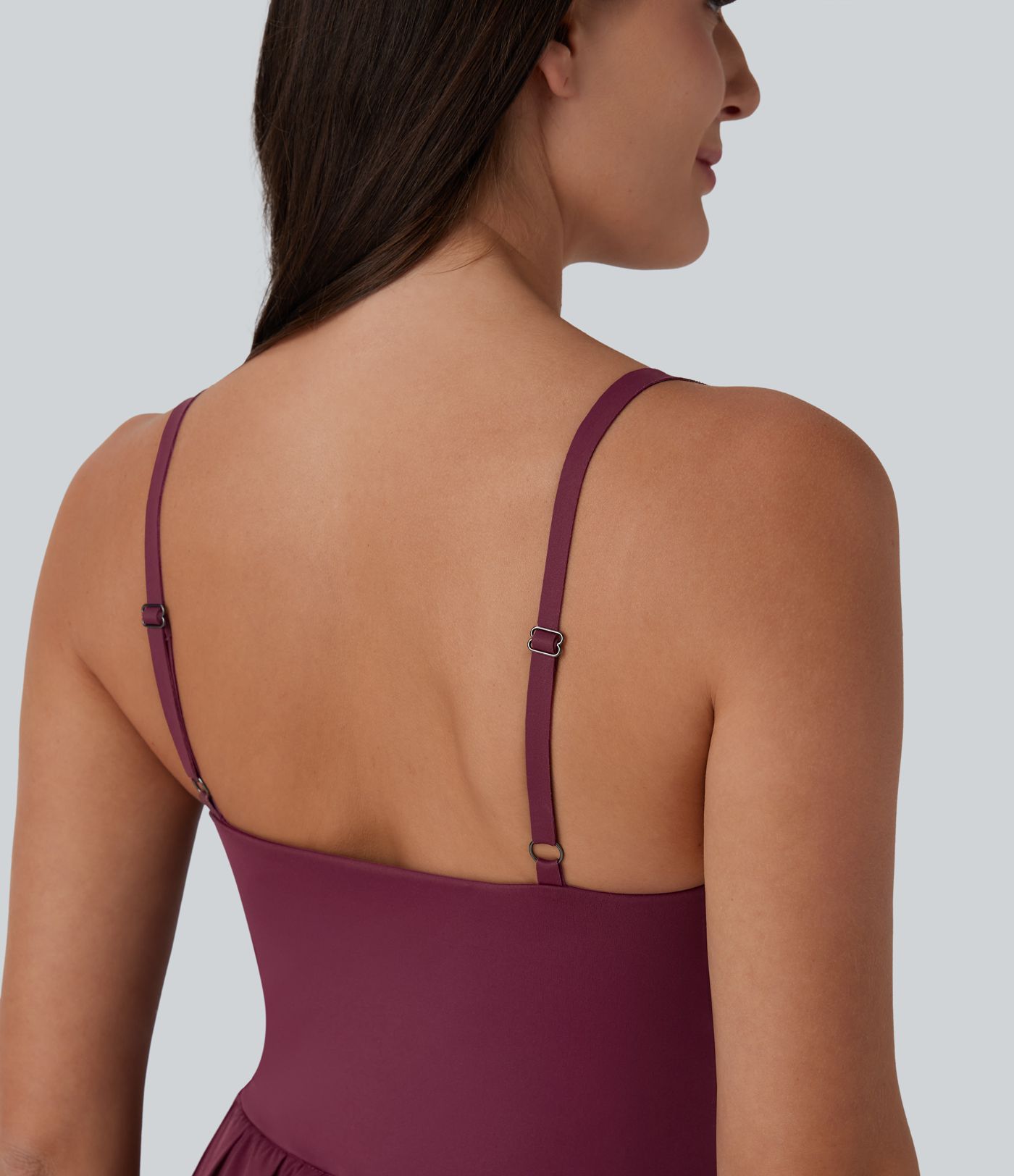 Breezeful™ Robe bain de soleil plissée à boucle ajustable 2-en-1 avec poche latérale séchage rapide micro-courte décontractée