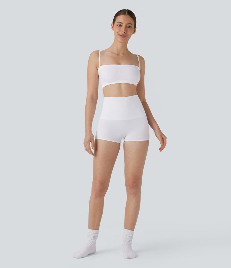 Seamless Flow Waffle Removable Strap Smoothing Lounge Tube Bra