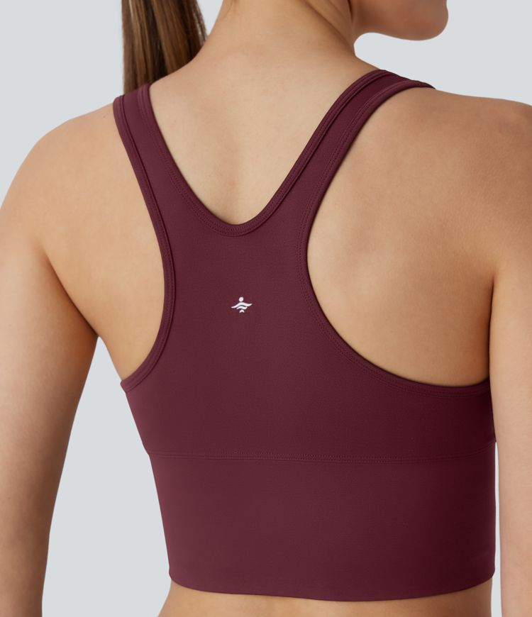 OneForm Seamless Flow U Neck Cropped Workout Tank Top