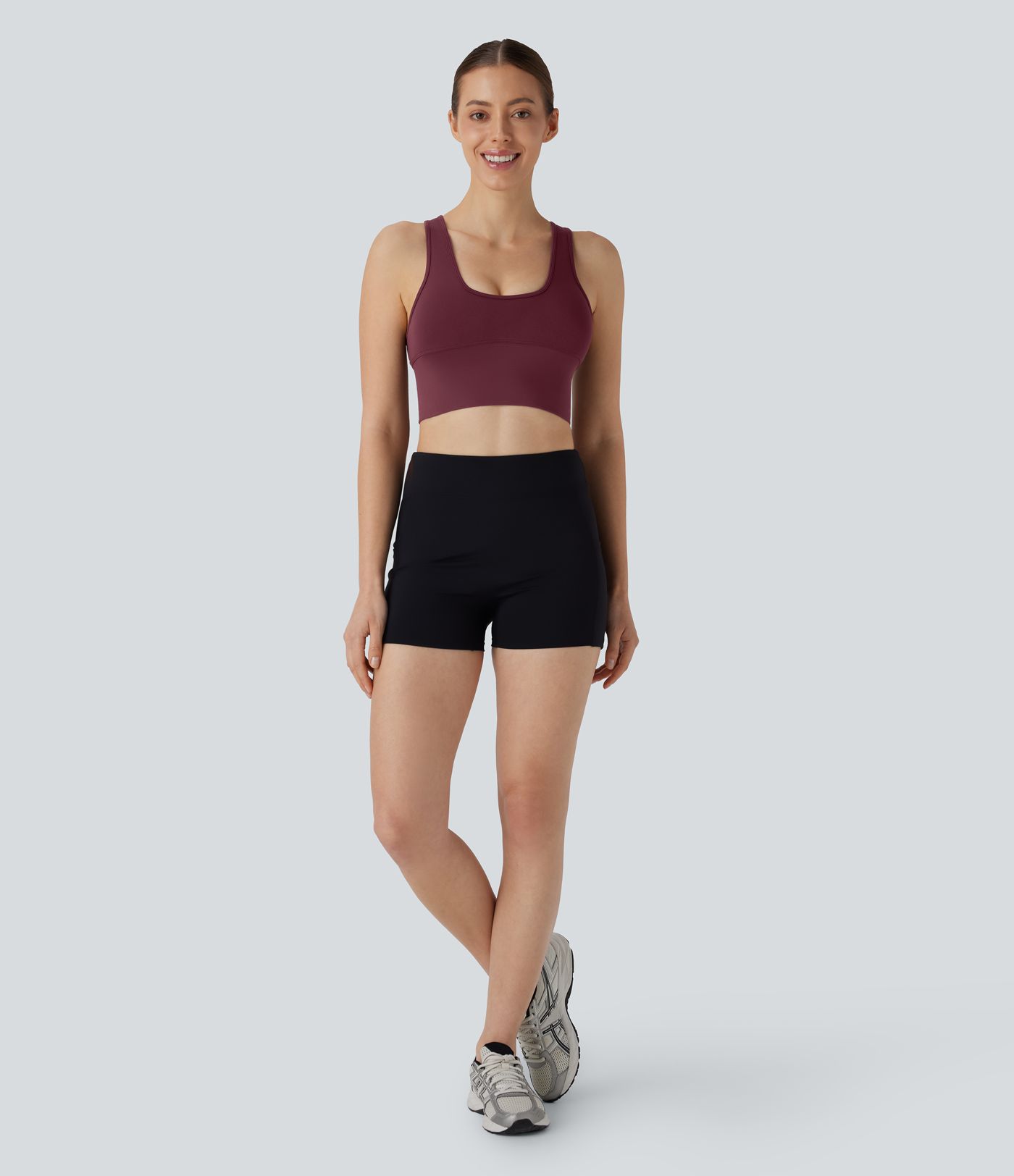 OneForm Seamless Flow U Neck Cropped Workout Tank Top