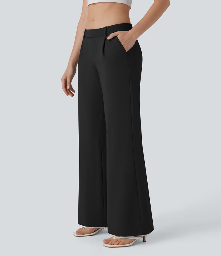 Low Rise Pocket Casual Bootcut Pants