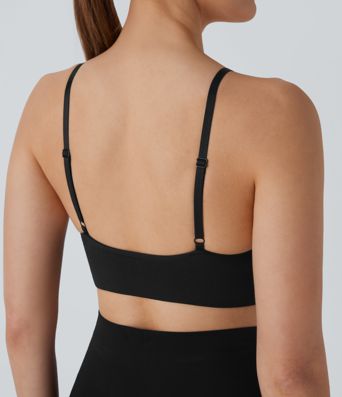 Sujetador bralette sin costurasvcon tirantes ajustables y sin espalda