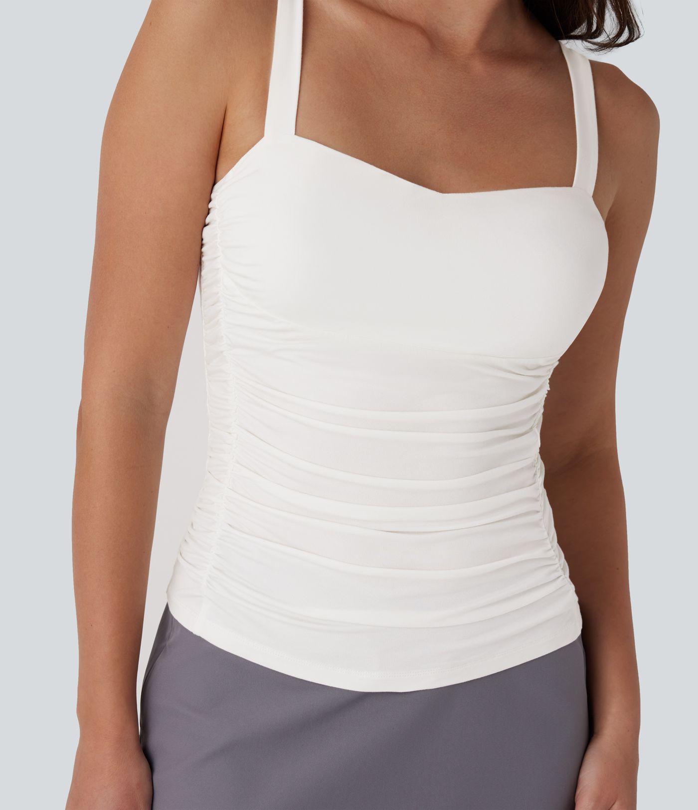 Ruched Casual Tank Top