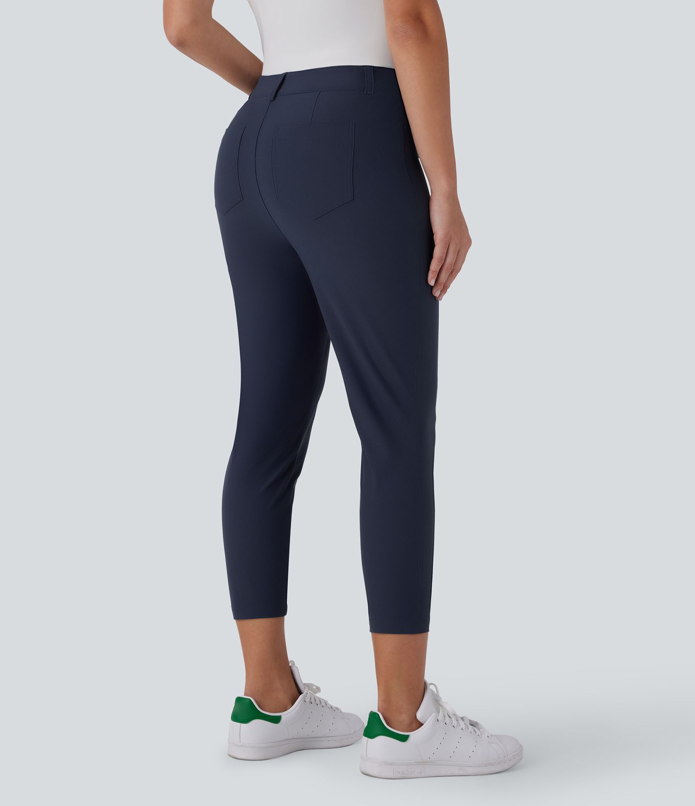 Pantalón golf capri tiro medio múltiple bolsillo ajustado secado rápido bolsillo tee golf - UPF40+
