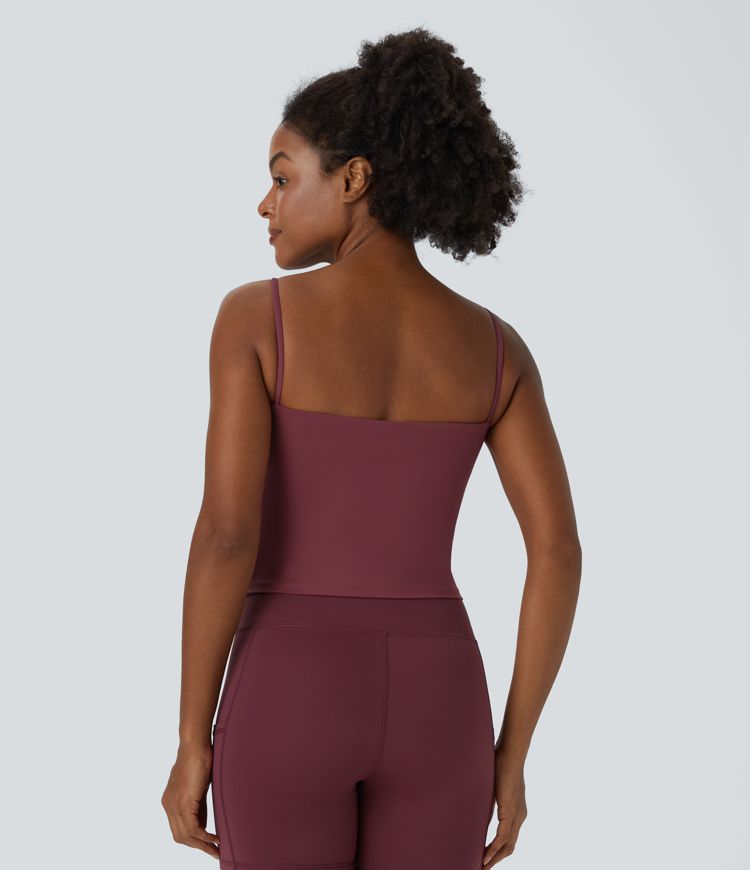 Softlyzero™ Airy Top tank corta de entrenamiento con tirantes