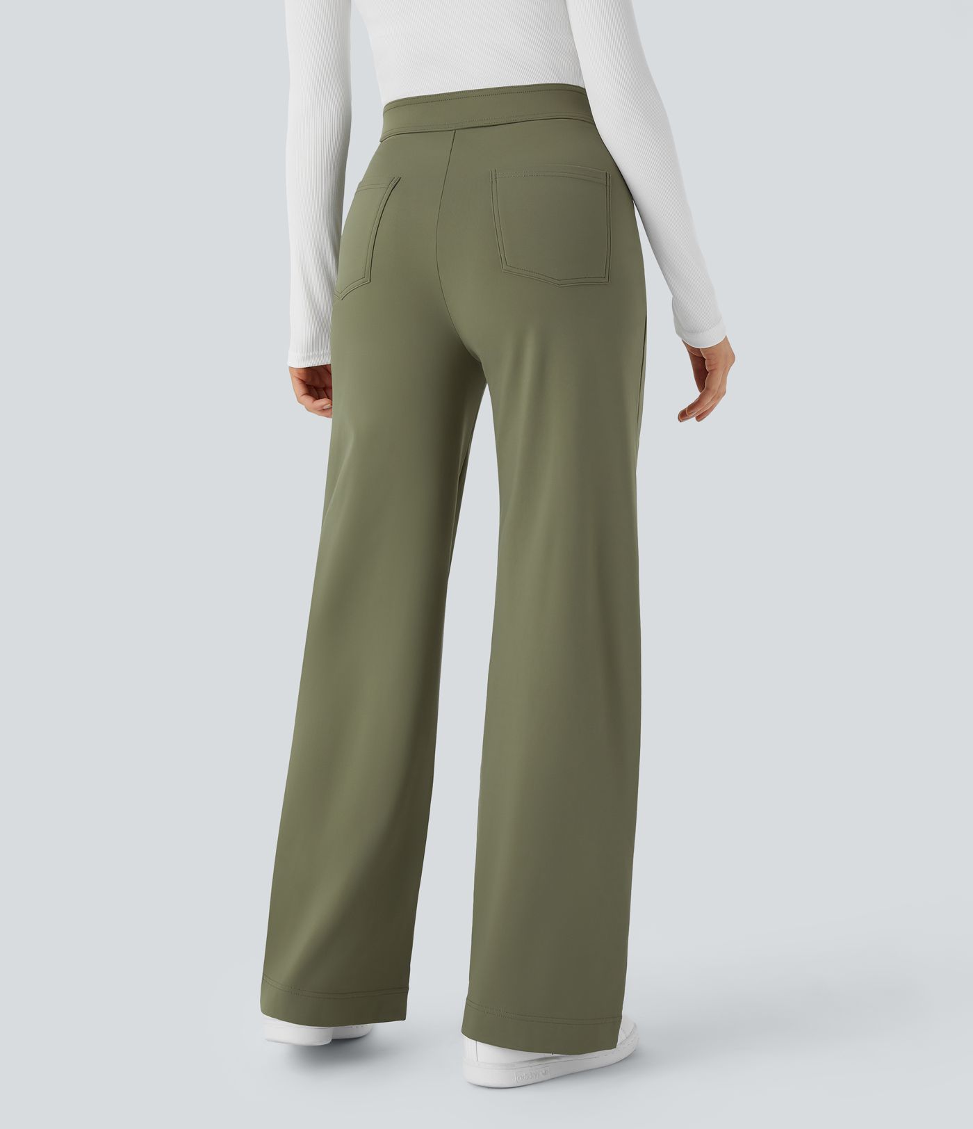 Softlyzero™ Plush Thermal High Waisted Button Multiple Pockets Straight Leg Casual Pants
