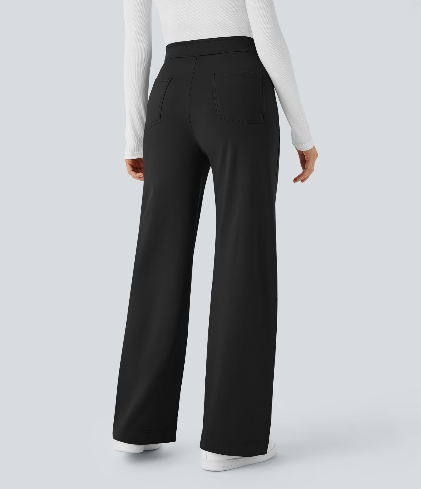 SoftlyZero™ Plush Thermal High Waisted Pockets Straight Leg Casual Pants