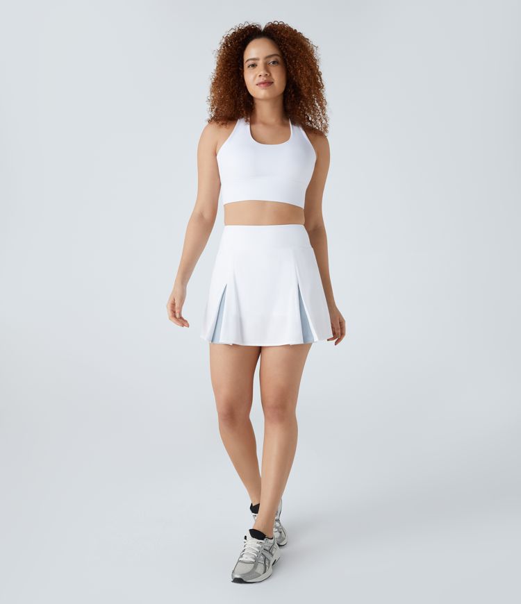 Breezeful™ High Waisted Pleated 2-in-1 Pocket  A-Line Mini Quick Dry Tennis Skirt