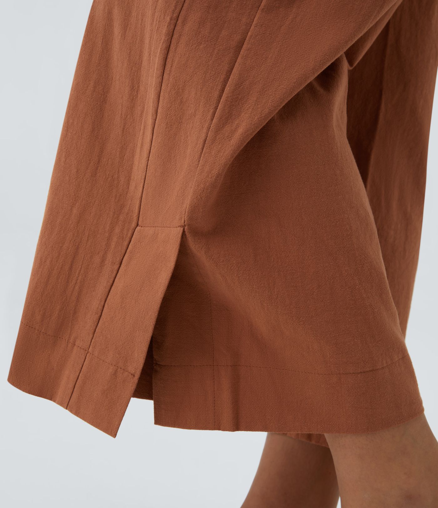 Pantalones Palazzo Capri casuales de pierna ancha con cintura alta y bolsillos, estilo lino