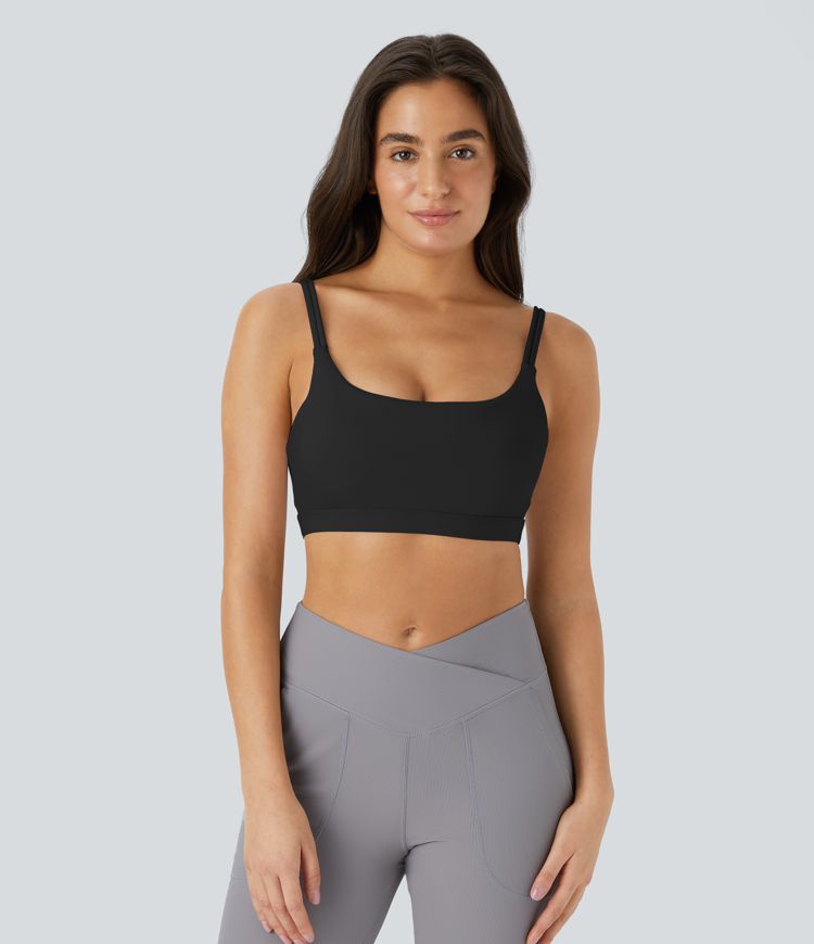 Softlyzero™ Plush Low Support U Neck Backless Yoga Sports Bra