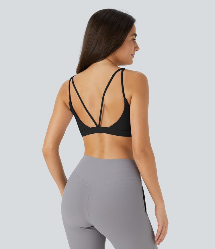 Softlyzero™ Plush Low Support U Neck Backless Yoga Sports Bra