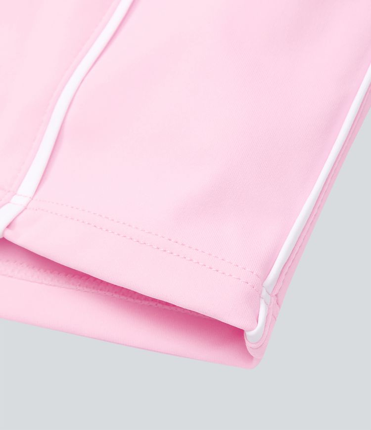 Minifalda tenis Softlyzero™ Airy tacto fresco ajustada 2 en 1 bloque color tiro alto